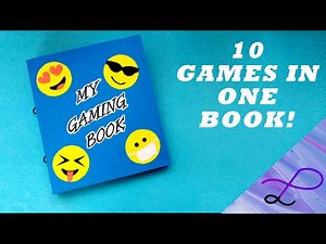 10 Paper Games in a book | DIY Cute Gaming Book | How to make paper gaming book | DIY Paper games