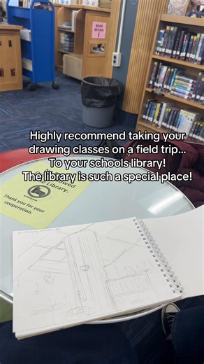 Exploring Art: Observational Library Sketches to Watercolors