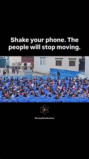 Unexplained Science ☢️ on Instagram: "The illusion you’re seeing is called the “Phi Phenomenon” or “Stop Motion Illusion.” It creates the appearance that moving objects, like people, freeze in place when the camera or viewer’s perspective is disrupted, such as when shaking or stopping a phone. The brief interruption tricks the brain into thinking the motion has stopped. #TheUnexplained #science #mysteries #curiosities #enigmas #universe #space #phenomena #funfacts #theories #hiddenscience #didyo