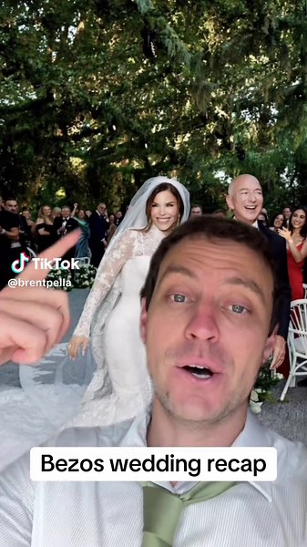 The Jeff Bezos wedding was super chill