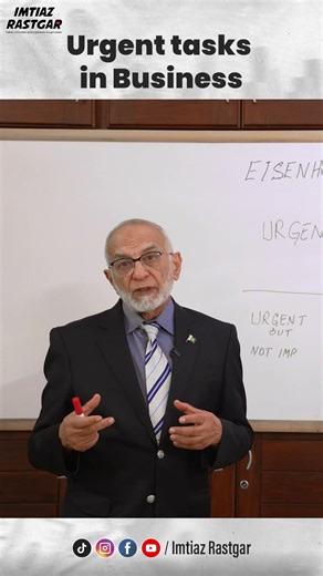 Urgent vs Important Tasks | Eisenhower Matrix Explained | Imtiaz Rastgar