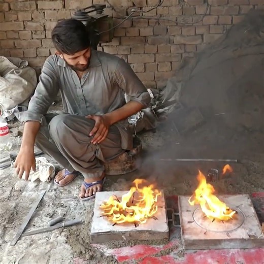 Metal Casting Cooling Fan Using Sand Mold Technique #handmade #machine
