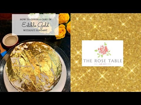 How to Apply Edible Gold to Frosted Cake