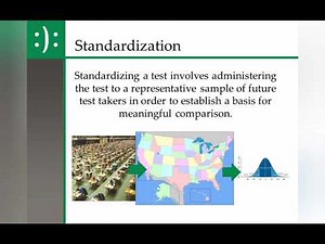 Standardization of Psychological Tests
