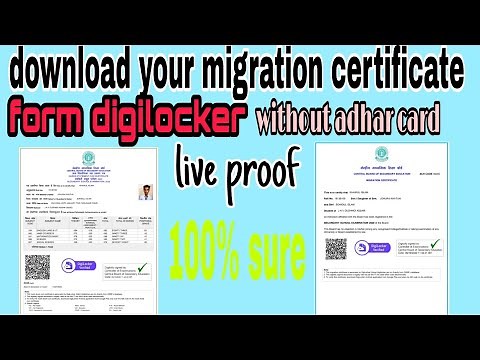 how to download mark sheet and migration certificate from digilocker without adhar card