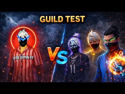 DTR_VIPIN_FF is live TOP 1 V BG PLAYER GRANDMASTER GUILD TEST FRIEND LIST SUBSCRIBE NOW