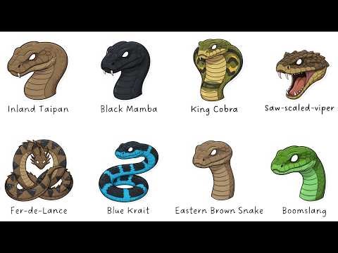 Every DEADLY VENOMOUS Snake Explained in 9 Minutes