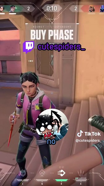 Breaking up an e-couple in Valorant | Twitch: cutespiders_