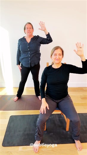 3K views · 100 reactions | Chair Yoga is for everyone! ⁠ ⁠晴⁠ Please...