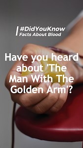 Did you know: After having a blood transfusion at the age of 14, an Australian man named James Harrison pledged to start donating blood once he turned 18. He stuck to his word and started donating in 1954. It was discovered that his blood contained rare antibodies against the RhD protein, which are used to treat Rhesus disease. He donated plasma until the age of 81, reaching 1 173 donations over his lifetime and saving up to 2 million lives. This earned him the title of the Man with the Golden A