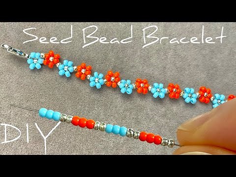WOW! Beaded Daisy Bracelet Tutorial: Easy Daisy Chain Bracelet Making | Beading Tutorials