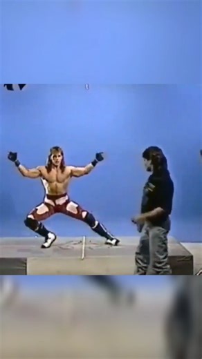Covalent TV on Instagram: "Footage of Shawn Michaels and Yokozuna doing motion capture for the WrestleMania arcade game"