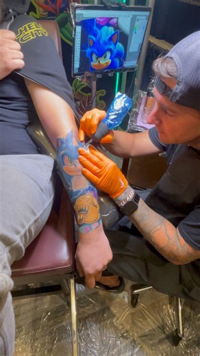 What do you think of Sonic the Hedgehog Tattoo by Kevin Bradley? | Tattoo Lovers