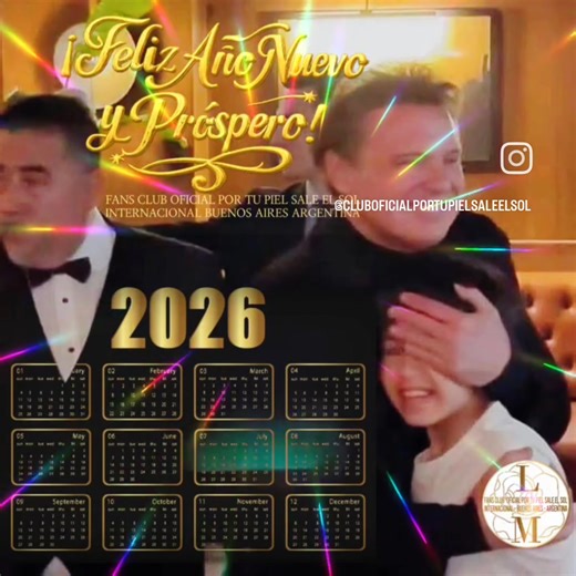 ✨📆 Luis Miguel · Calendario 2026 📆✨ Un nuevo año por comenzar y la ilusión intacta. Que cada mes nos encuentre acompañados por su música, sus recuerdos y la esperanza de nuevos momentos junto a Luis Miguel. 🤍☀️ El 2026 se escribe con emoción, pasión y sueños renovados. — FANS CLUB OFICIAL POR TU PIEL SALE EL SOL INTERNACIONAL BUENOS AIRES ARGENTINA Luis Miguel #LuisMiguel | Lm Fans Club Por Tu Piel Sale El Sol Internacional