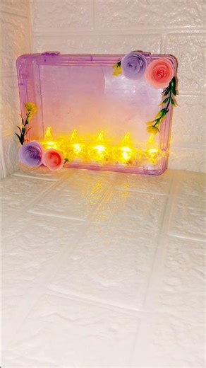 DIY Night Lamp from Plastic Dabba | Easy Craft at Home