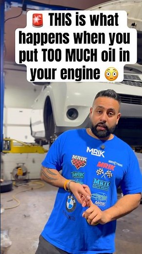🚨 THIS is what happens when you put TOO MUCH oil in your engine 😳