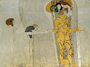 Desire of Happiness (The Beethoven Frieze) | Klimt | Painting Reproduction
