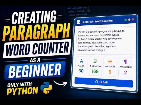 Creating word counter as a begineer | Only using python!!