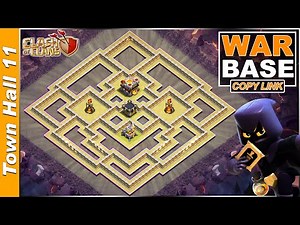 NEW! TH11 Base with Copy Link | Town Hall 11 (TH11) War Base Design - Clash of Clans