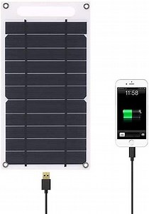 [Hot Item] Portable High Power Paper Shaped Monocrystalline Silicon Solar Charger Mini Solar Panel USB Port for Cell Phone Camping Hiking Travel