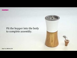 [HARIO]Ceramic Coffee Mill Wood Instruction Movie [MCW-2-OV]