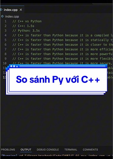 So sánh tốc độ giữa Python và C