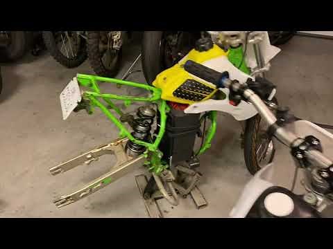 How to build a electric mini motorcycle based on a kx65 frame and a hub motor kit