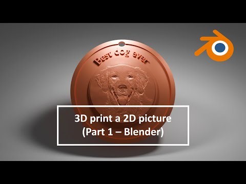 3D print a 2D picture (Part 1 - Blender)