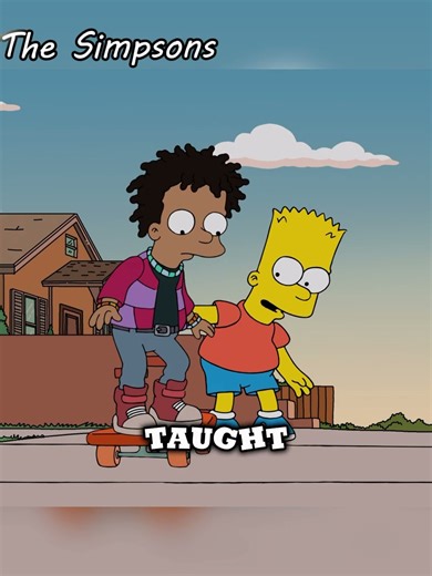 Bart showed off his limited-edition skate shoes.#thesimpsons #cartoon #animation