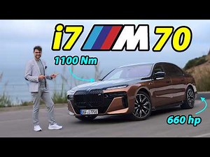 The most powerful 7 Series! BMW i7 M70 driving REVIEW