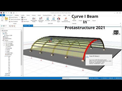Curve I Beam Garage Structure in Protastructure 2021
