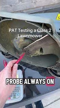 PAT Testing a Class 2 Lawnmower. Does it have exposed metal parts? #electricaltesting #pattest
