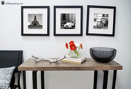 How to keep picture frames hanging straight on a wall
