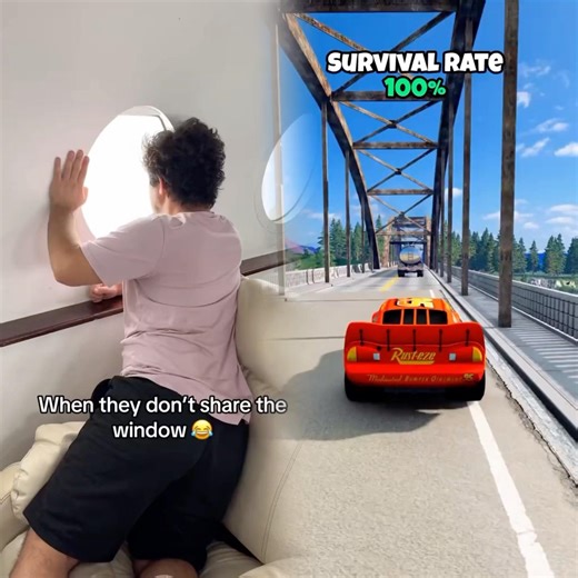 When they don’t share the window 😂 #airplanewindow #windowseat #flightattendant