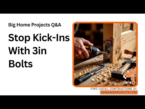 Three-Inch Strike Plate Drill Guide for Door Security