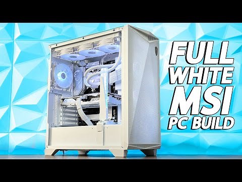 WHITE-THEMED PC Build - MSI GUNGNIR 300R | RTX 4070 GAMING X SLIM