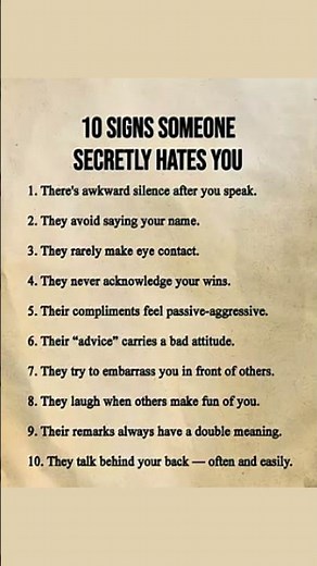 10 Clear Signs Someone Secretly Hates You | Dark Psychology and Human Behavior Explained