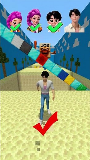 Kpop Demon Hunter Noob Pro Challenge😱 P.6 #minecraft #kpop