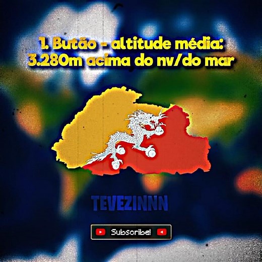 Os países de maior altitude #geography #geographythroughmaps #geoportal #geografia #tevezinnn