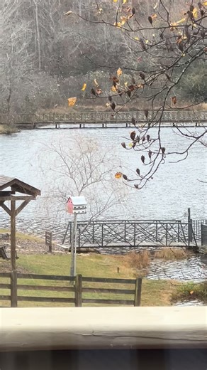 It’s snowing! | Falling Waters Lodge