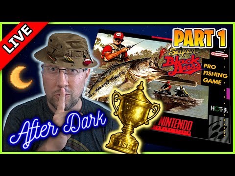 🔴 Fishing in the Dark 🌙 | Super Black Bass (SNES) Livestream – Part 1