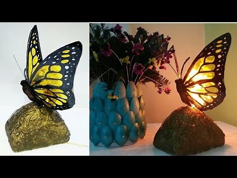 DIY Butterfly table lamp shade| paper lamp shade| room decor| art my passion