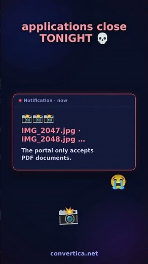 Portal wants ONE PDF, you have 3 photos 📸 JPG → PDF #Shorts