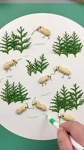 743K views · 5.5K reactions | Don't throw away peanut shells. Here are some simple steps to make a fun chick eating bugs children's handmade painting #fblifestyle #crafts | Art, Crafts and Journals | Facebook