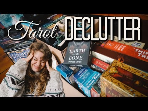 Everything I Decluttered // DECKS FOR SALE // Tarot Collection and Declutter Series