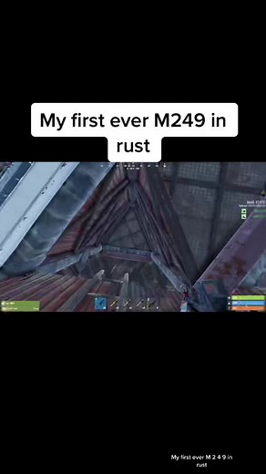 My First Ever M249 in Rust Gameplay