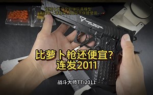 太卷了，幼崽萝卜枪的升级版，连发2011软弹玩具
