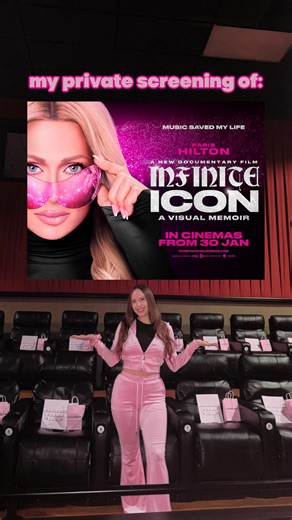 alyssa 💘 on Instagram: "hosted a private screening of Infinite Icon: A Visual Memoir last night & it was so iconic! thank you so much for this opportunity @parishilton 💖 we all left the theater feeling so inspired, we love you so much 🥹 #yourinfiniteicon #infiniteicon #parishilton #thatshot #moviescreening"