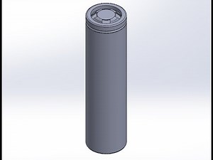 How to Model a 18650 Lithium-Ion Battery in SolidWorks | 3D CAD Tutorial for Beginners