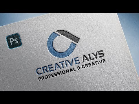 Create Pressed Style Logo PSD Mockup in Photoshop | Tutorial